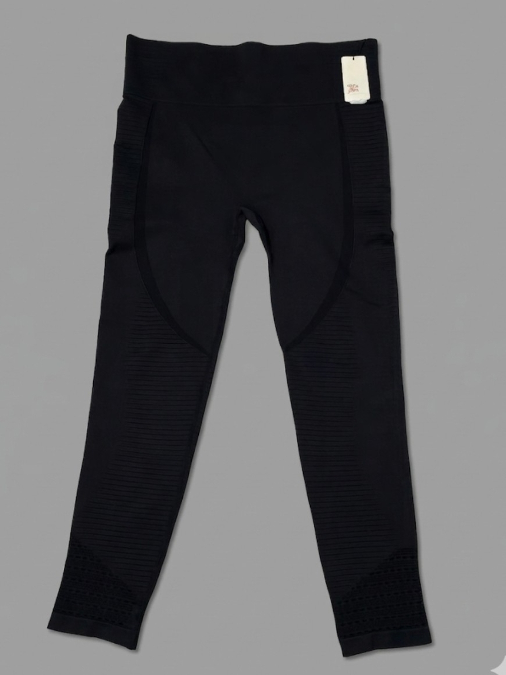 Women's XL Cut The Frills Black Leggings XL
